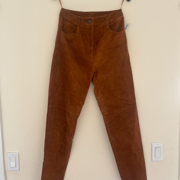 90s Vintage Pia Rucci Suede Pants - Picture 1 of 5